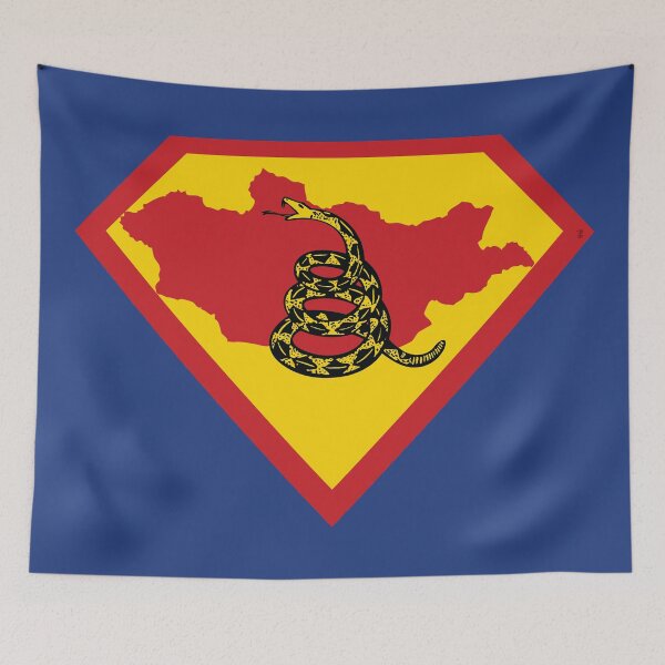 Item preview, MONGOLIA SHIELD - Freedom Is The Superpower - Gadsden Snake Flag - Dont Tread On Me SUPERHERO design designed and sold by pelagio.