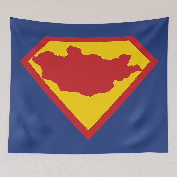 Item preview, SUPER MONGOLIA SHIELD - Freedom Is The Superpower -  SUPERHERO design designed and sold by pelagio.