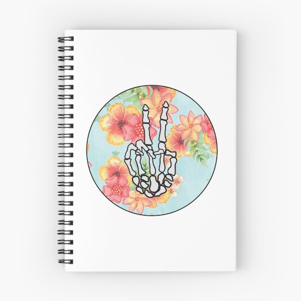 Item preview, Floral Blue Peace Sign  designed and sold by happygocasey.
