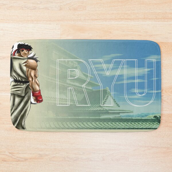 Item preview, RYU 3rd STRIKE: Dynamic Martial Artist with Classic Temple Backdrop - Mouse pad, Mugs, Puzzle designed and sold by MechanicalART.