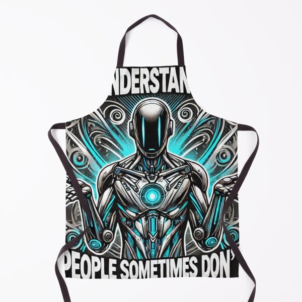 Item preview, GPT Understands Me - Futuristic AI Robot Design for Tech Enthusiasts designed and sold by Vikingaquarist.