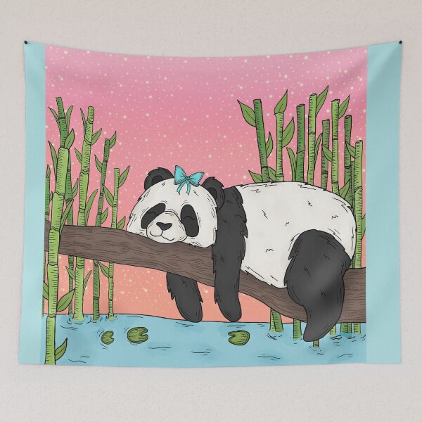 Item preview, Sleepy panda designed and sold by WrensDgtDesigns.