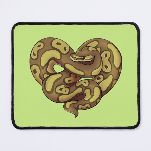 Item preview, Ball Python Snake Heart Cartoon Illustration designed and sold by maidacervania.