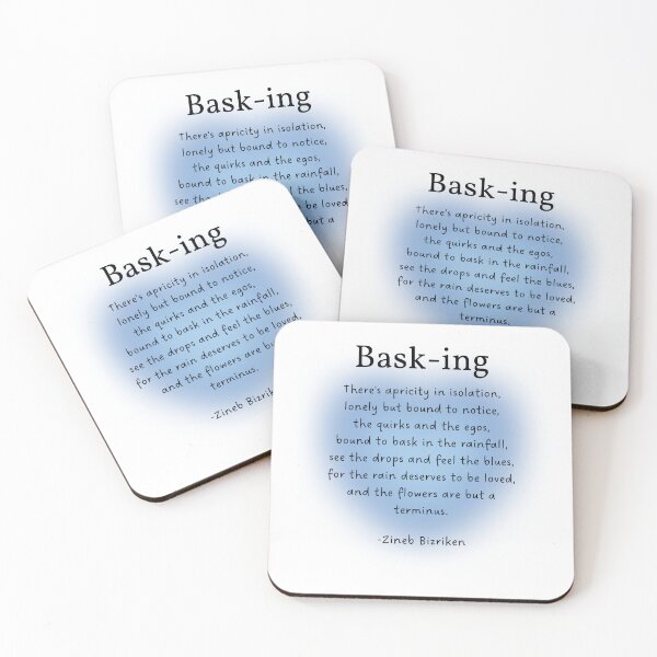 Item preview, Bask-ing, an original poem designed and sold by zinebwrites0903.