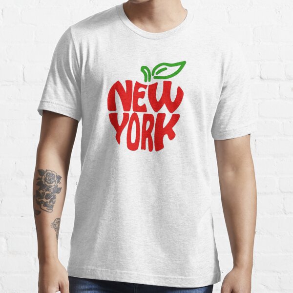 Big Apple New York, black Essential T-Shirt for Sale by denip