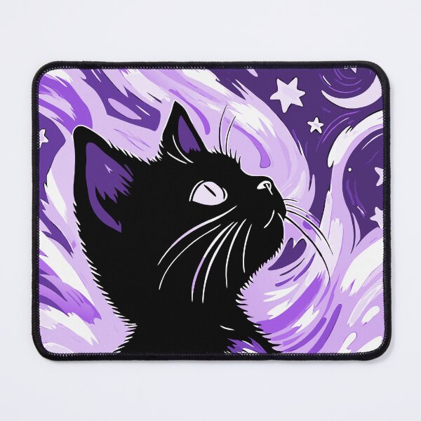 Item preview, Galaxy Cat - Cosmic Feline Art in Vibrant Space Design designed and sold by Timegraf.