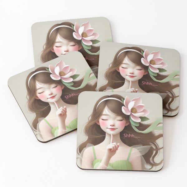 Item preview, Whispering Girl, Shhh... designed and sold by ideandesign.