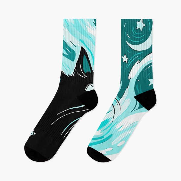 Item preview, Galaxy Cat - Cosmic Feline Art in Vibrant Space Design designed and sold by Timegraf.
