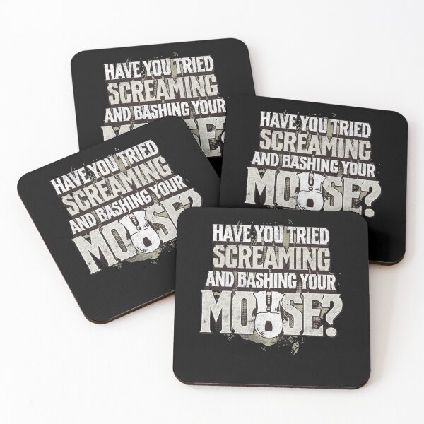 Item preview, Tech Support Humor, Have You Tried Screaming And Bashing Your Mouse? designed and sold by Ransyn Art.