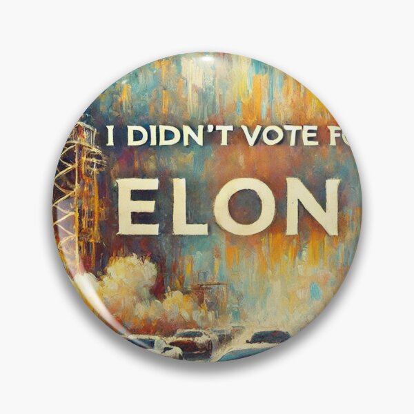 Item preview, I Didn't Vote for Elon - Impressionistic Art designed and sold by MySheetMusicArt.