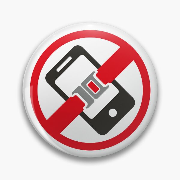 Item preview, Icon sign prohibiting cell phones while driving in traffic designed and sold by LucianoCosmo.