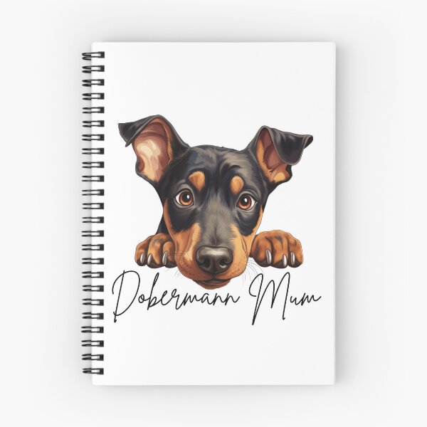 Item preview, Cute Peeking Dobermann Mum designed and sold by NicheFifty-Two.