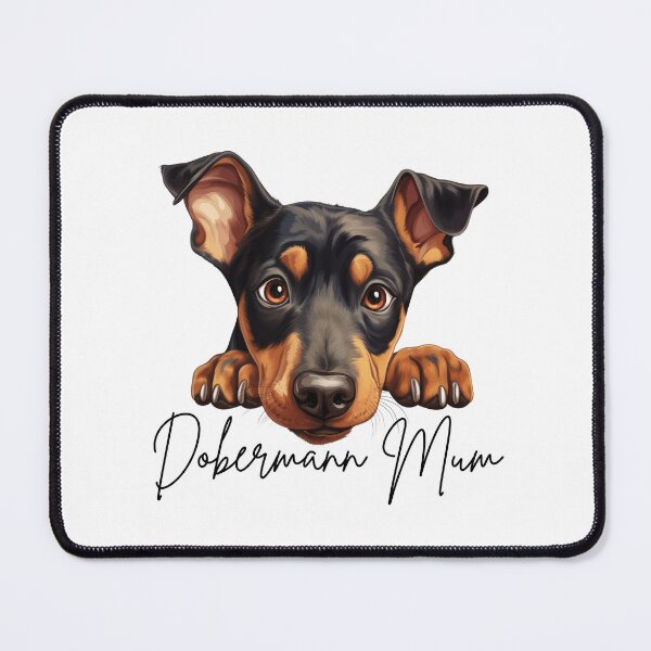 Item preview, Cute Peeking Dobermann Mum designed and sold by NicheFifty-Two.