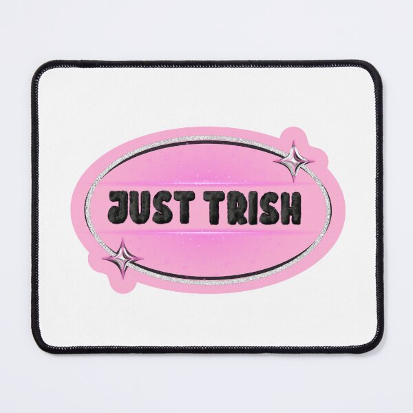 Item preview, JUST TRISH, TRISHA PAYTAS, BLACK FUZZY LETTERS, GLITTER designed and sold by larissa-myrie.