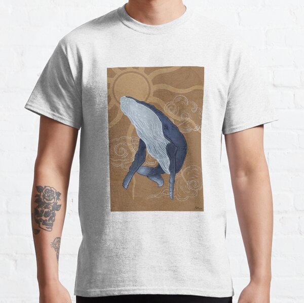 Vista previa del artículo con la obra «Ballena jorobada», diseñado y vendido por EmilyRuysArt.