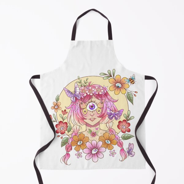 Item preview, Cyclops Girl with Butterfly Eye Flowers designed and sold by FizzyVee.