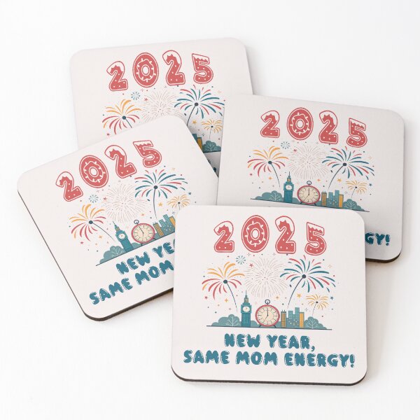 Item preview, New Year, Same Mom Energy – Fun Midnight Countdown Clipart Design designed and sold by DesignMindSG.