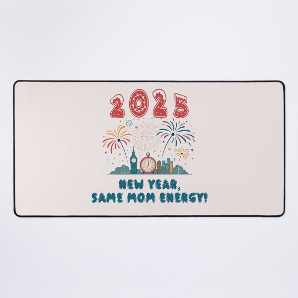 Item preview, New Year, Same Mom Energy – Fun Midnight Countdown Clipart Design designed and sold by DesignMindSG.