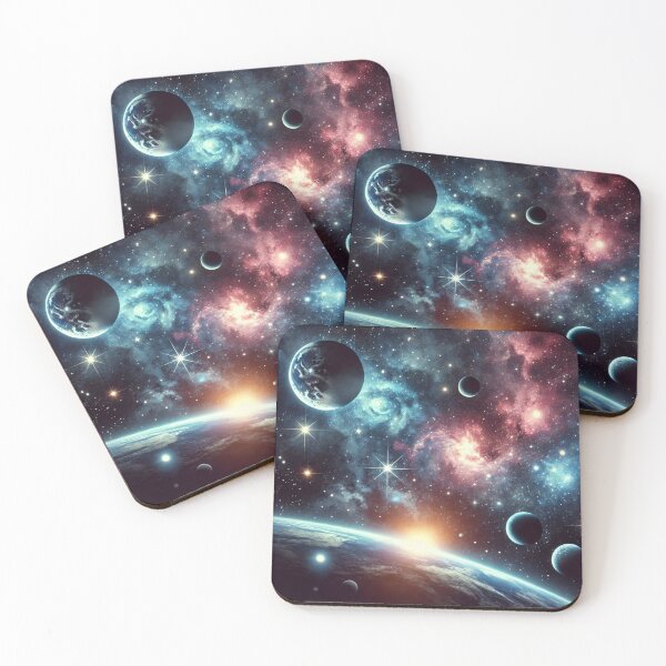 Item preview,  Glow in the Dark Galaxy space theme featuring stars, planets, and nebulae designed and sold by KamalaDesign.