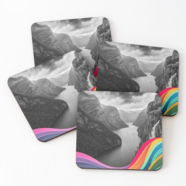 Item preview, Fiord Symphony: Waves of Color and Monochrome Majesty designed and sold by fc2c.