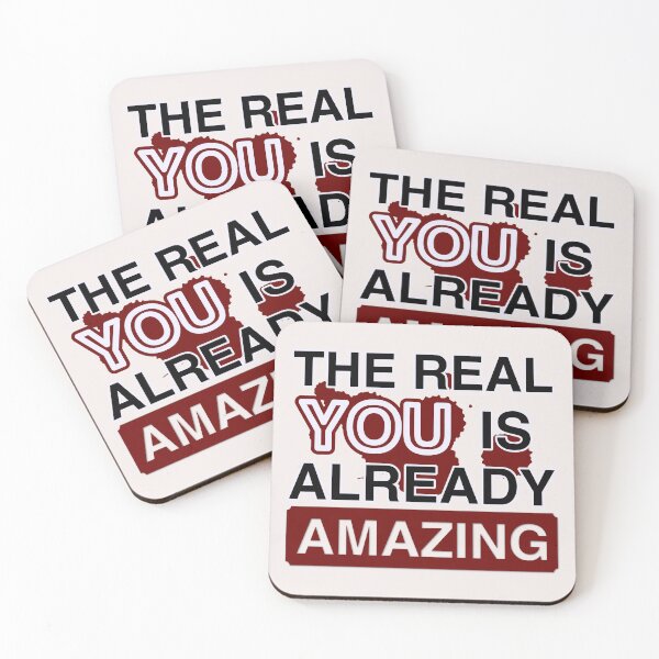 Item preview, The Real You Is Already Amazing - Inspirational Mom Gift designed and sold by DesignMindSG.
