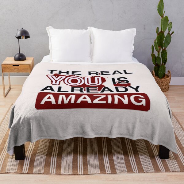 Item preview, The Real You Is Already Amazing - Inspirational Mom Gift designed and sold by DesignMindSG.