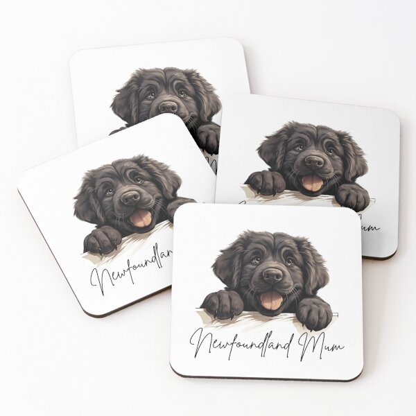 Item preview, Cute Peeking Newfoundland Dog Mum designed and sold by NicheFifty-Two.