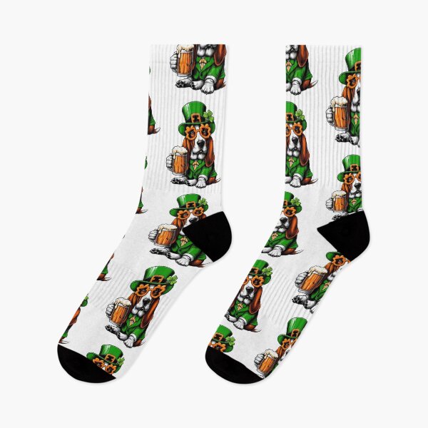 Item preview, Basset Hound St Patrick's Day designed and sold by doodIllustrate.