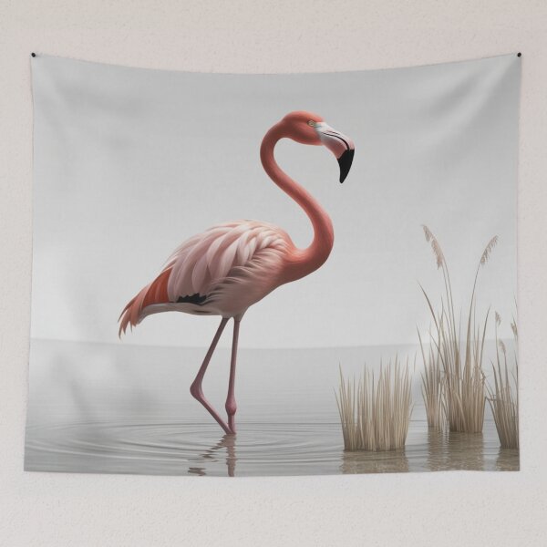Item preview, Flamingo in a Serene Landscape designed and sold by SolMagique.