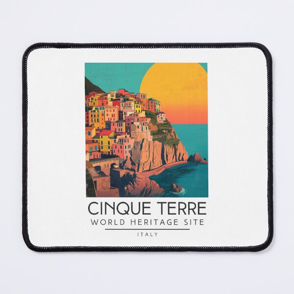 Item preview, A Vintage Travel Art of Cinque Terre - Italy  designed and sold by GoodOldVintage.