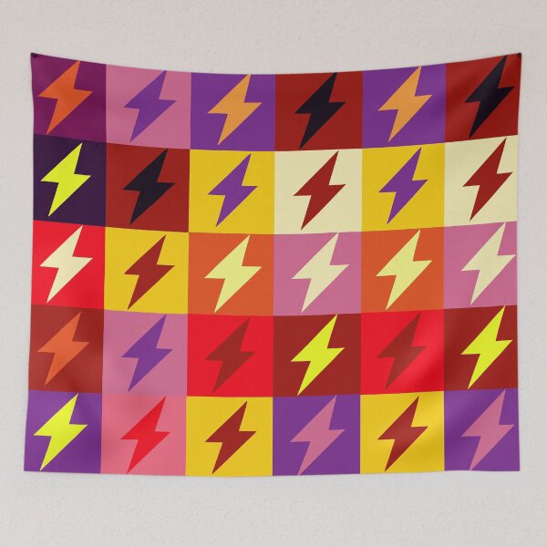 Item preview, Electric Vibes - Multicolor Lightning in Shades of Pink and Purple designed and sold by Timegraf.