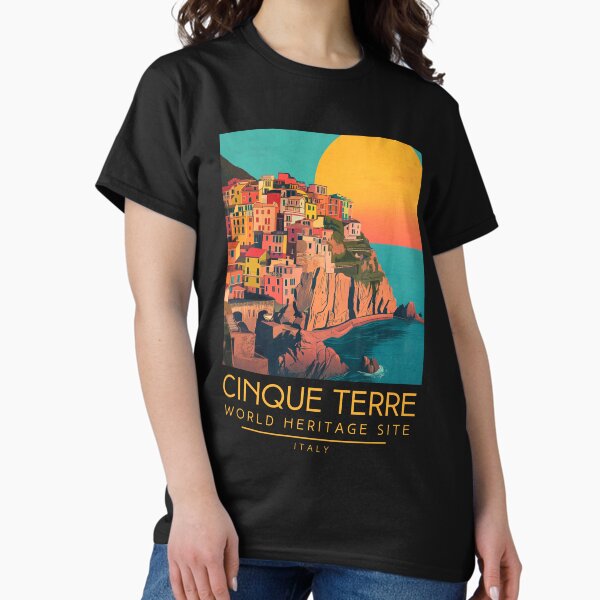 Item preview, A Vintage Travel Art of Cinque Terre - Italy  designed and sold by GoodOldVintage.