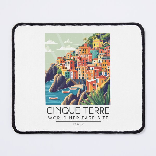 Item preview, A Vintage Travel Art of Cinque Terre - Italy  designed and sold by GoodOldVintage.