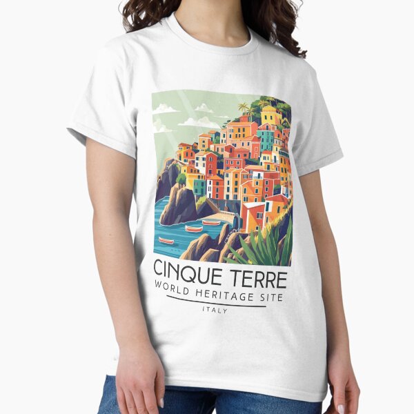 Item preview, A Vintage Travel Art of Cinque Terre - Italy  designed and sold by GoodOldVintage.