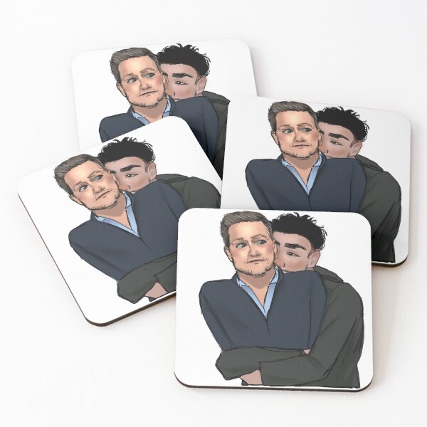 Item preview, two generic white guys hugging designed and sold by zoodele.