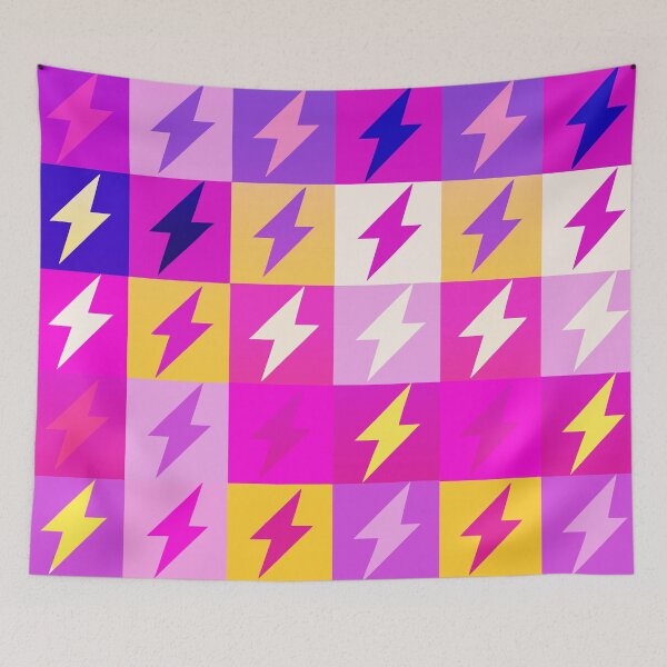 Item preview, Electric Vibes - Multicolor Lightning in Shades of Pink and Purple designed and sold by Timegraf.