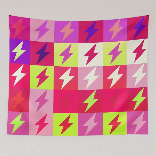 Item preview, Electric Vibes - Multicolor Lightning in Shades of Pink and Purple designed and sold by Timegraf.