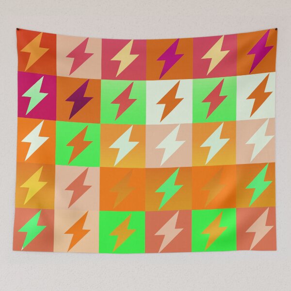 Item preview, Electric Vibes - Multicolor Lightning in Shades of Pink and Purple designed and sold by Timegraf.