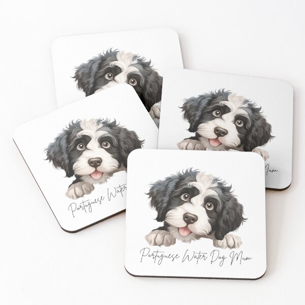 Item preview, Cute Peeking Portuguese Water Dog Mum designed and sold by NicheFifty-Two.