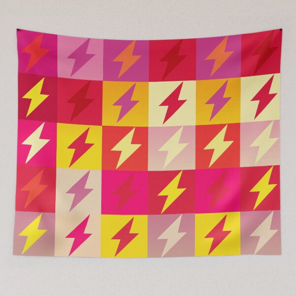 Item preview, Electric Vibes - Multicolor Lightning in Shades of Pink and Purple designed and sold by Timegraf.