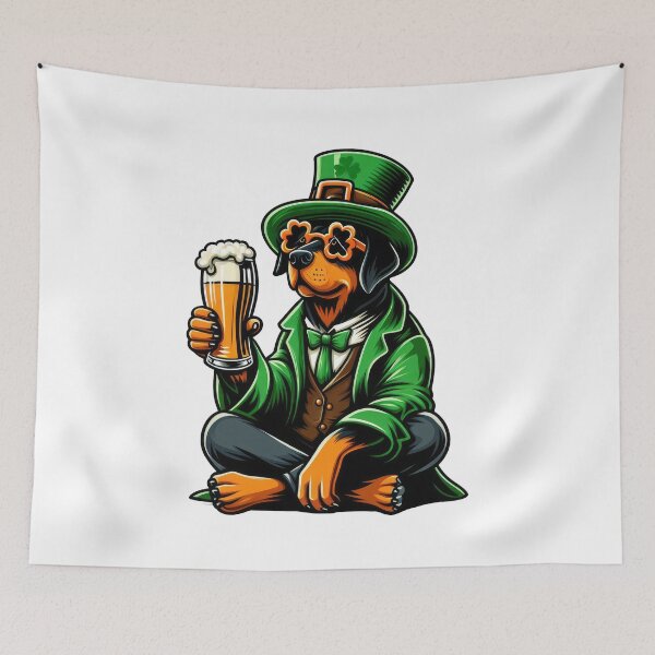Item preview, Beauceron St Patrick's Day designed and sold by doodIllustrate.
