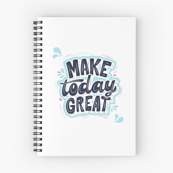 Aperçu de l'œuvre Make Today Great - T-shirt Calligraphie Inspirante créée et vendue par Vanchys.