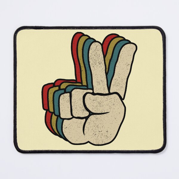 Item preview, Retro Peace Sign - V Fingers Hand designed and sold by mhernaevily.