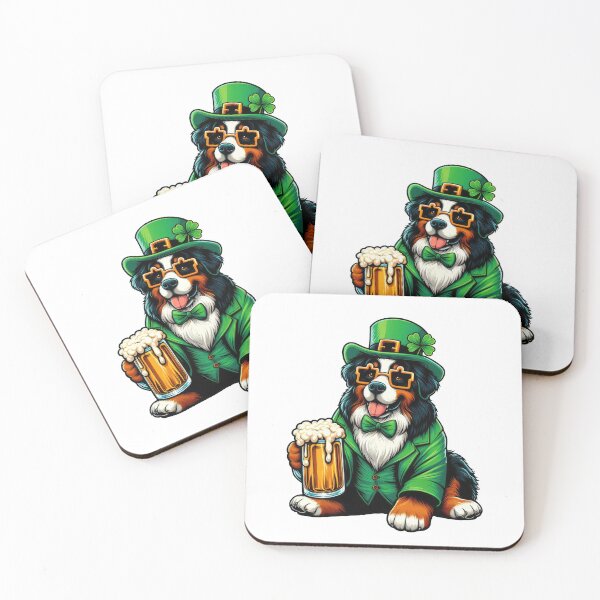 Item preview, Bernese Mountain Dog St Patrick's Day designed and sold by doodIllustrate.