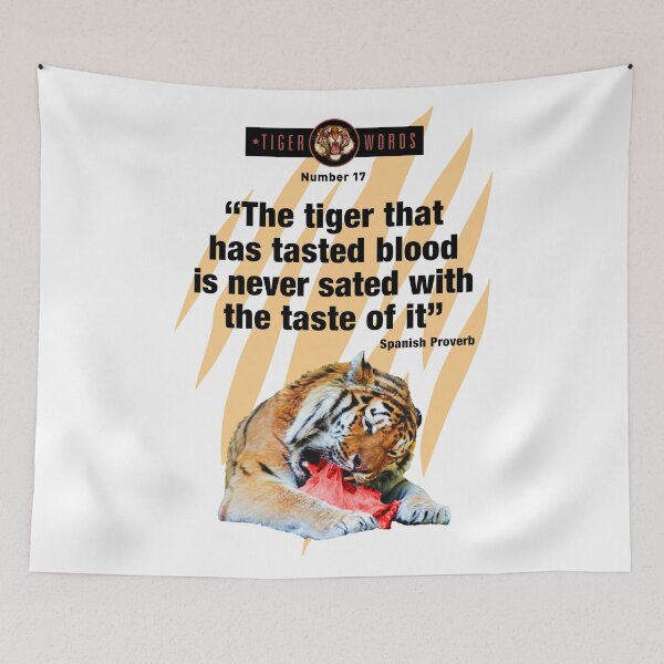 Item preview, Tiger Words No.17 designed and sold by TIGERRIFIC.