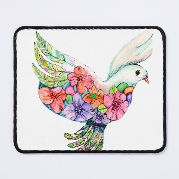Item preview, "Dove in flower" pattern designed and sold by Liliana Donato.
