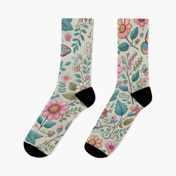Item preview, Whimsical Floral & Butterflies designed and sold by KittyKatto.