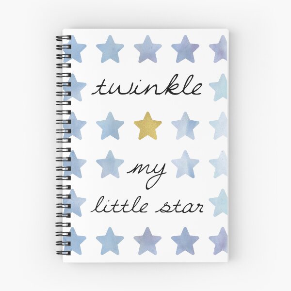 Item preview, Baby Boy Child Twinkle Twinkle Little Star Blue Gold Watercolor Bedroom  designed and sold by PaintedRose.