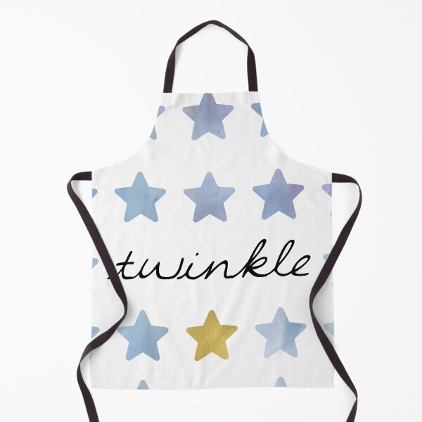 Item preview, Baby Boy Child Twinkle Twinkle Little Star Blue Gold Watercolor Bedroom  designed and sold by PaintedRose.