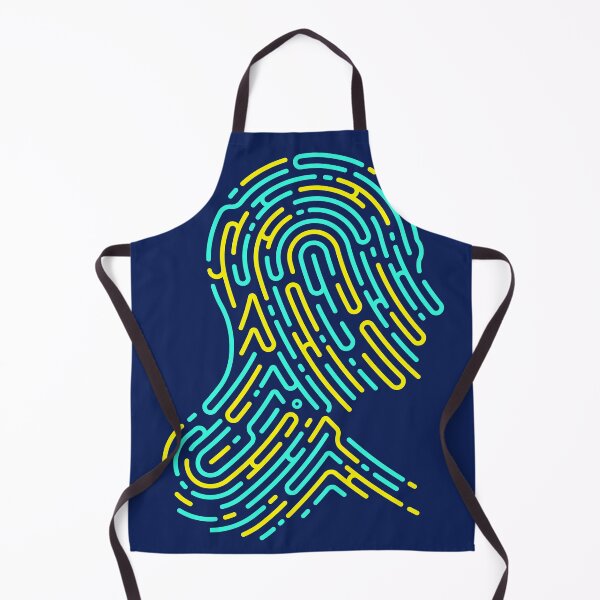 Item preview, mental health digital forensics man head shape fingerprint pattern designed and sold by NiamLab.